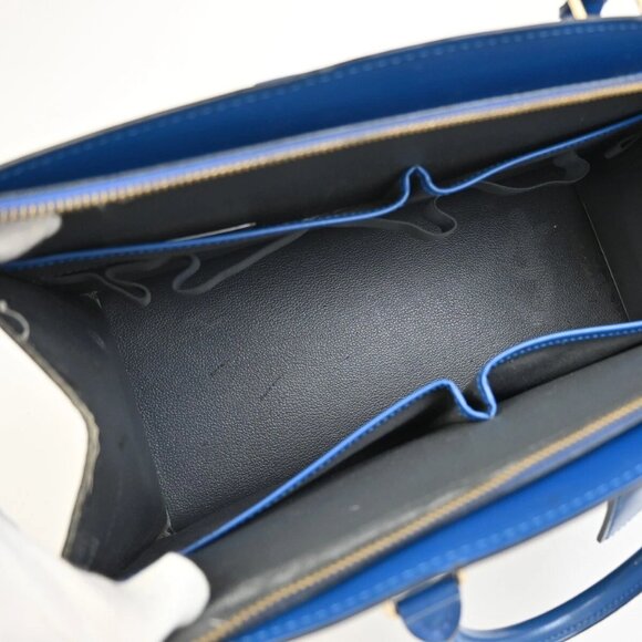 LOUIS VUITTON LV Logo Riviera Hand Bag Epi Leather Blue France - Picture 8 of 16